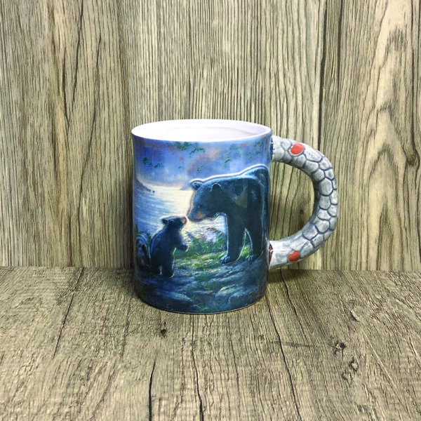 Bear Scene Stone Mug