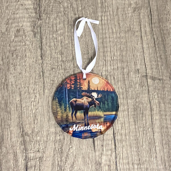 Painted Moose Ornament
