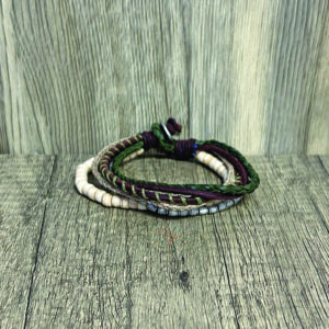 Men's Lthr/Metal Bracelet