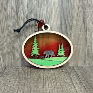 Ornament Oval Bear