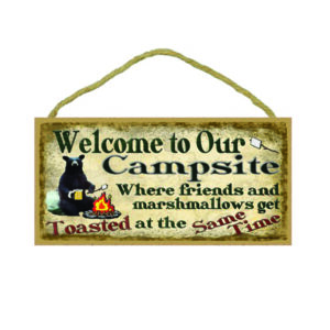 Camping Friends Sign